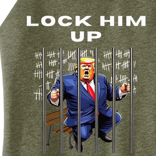 Lock Him Up Antitrump Djt Incarceration Women’s Perfect Tri Rocker Tank