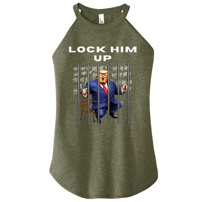 Lock Him Up Antitrump Djt Incarceration Women’s Perfect Tri Rocker Tank