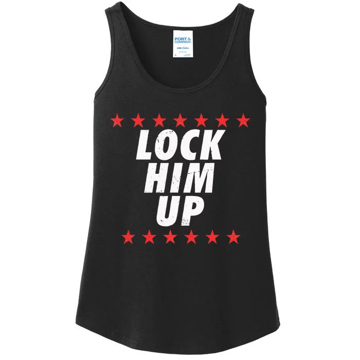 Lock Him Up Anti Trump Ladies Essential Tank