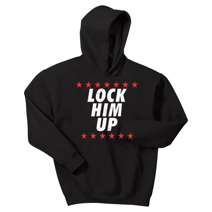 Lock Him Up Anti Trump Kids Hoodie