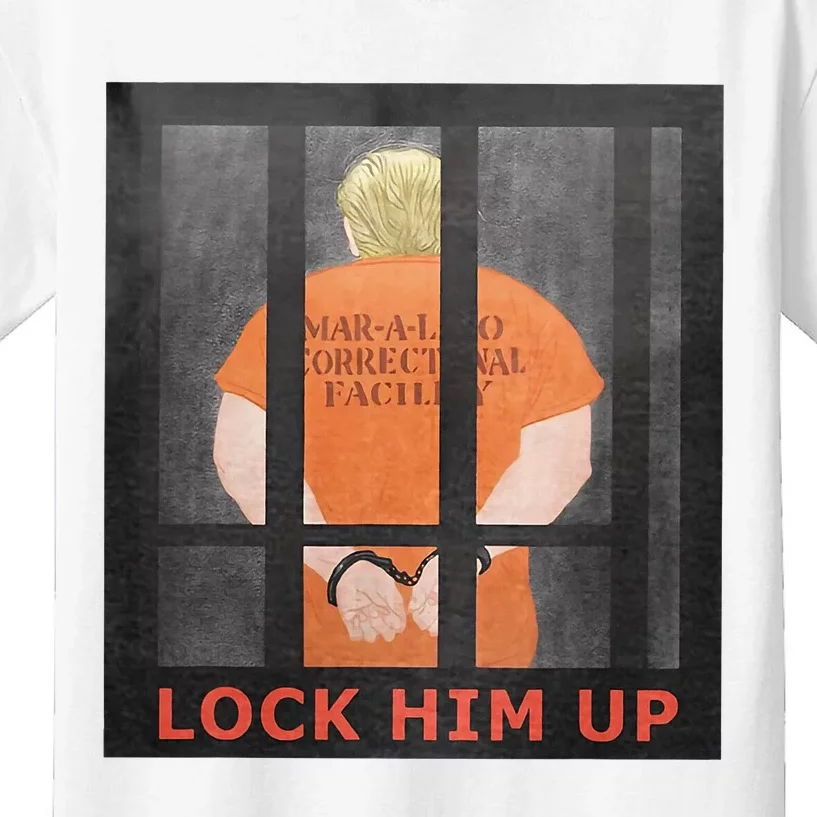 Lock Him Up Anti Trump Kids T-Shirt