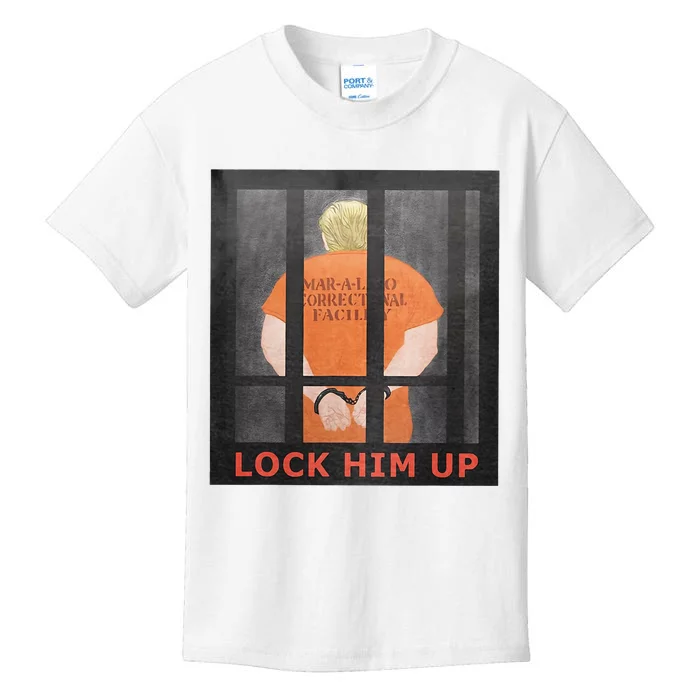 Lock Him Up Anti Trump Kids T-Shirt