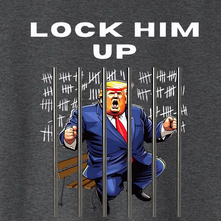 Lock Him Up Antitrump Djt Incarceration Jail Trump Women's Crop Top Tee