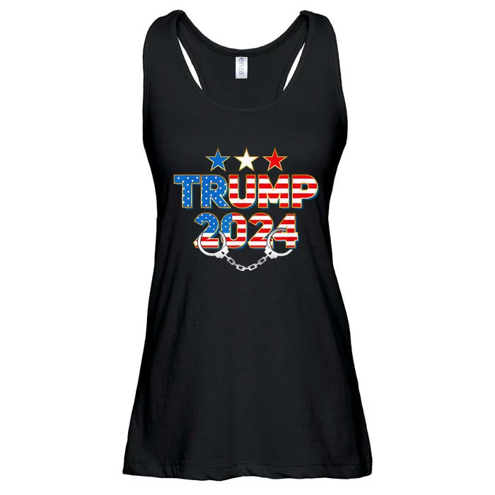 Lock Him Up Trump 2024 Ladies Essential Flowy Tank