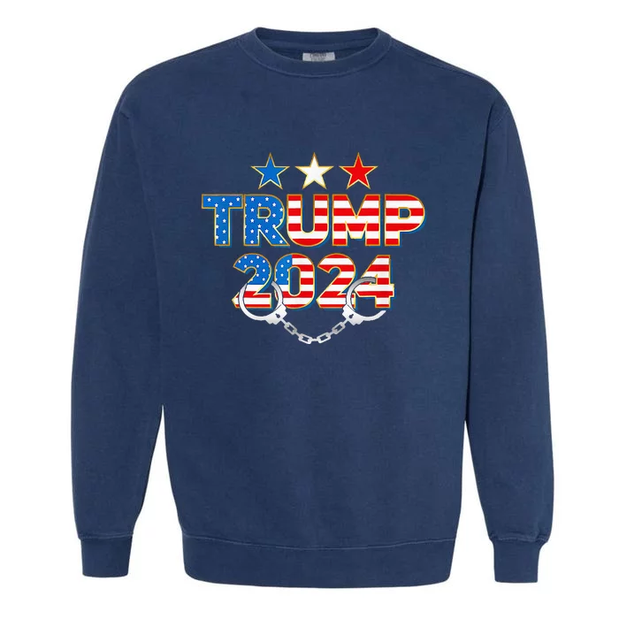 Lock Him Up Trump 2024 Garment-Dyed Sweatshirt