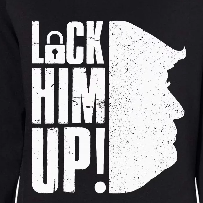 Lock Him Up Democrat Anti Trump Impeach 45 Resist Resign Womens California Wash Sweatshirt