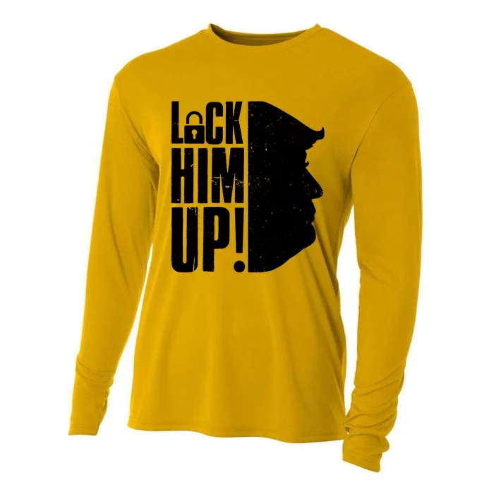 Lock Him Up Democrat Anti Trump Impeach 45 Resist Resign Cooling Performance Long Sleeve Crew