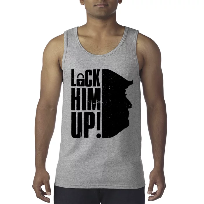 Lock Him Up Democrat Anti Trump Impeach 45 Resist Resign Tank Top