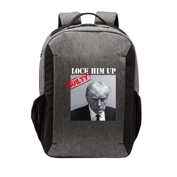 Lock Him Up Donald Trump Guilty Mugshot Vector Backpack