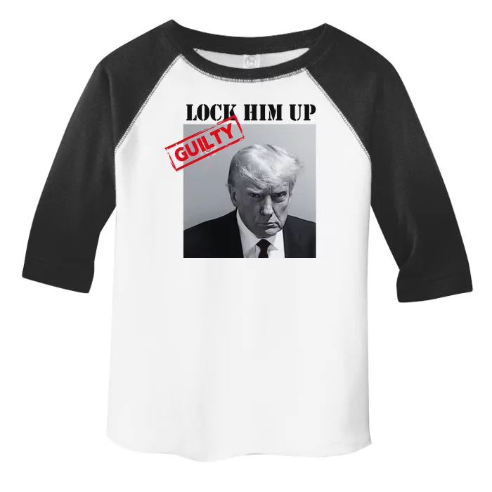 Lock Him Up Donald Trump Guilty Mugshot Toddler Fine Jersey T-Shirt