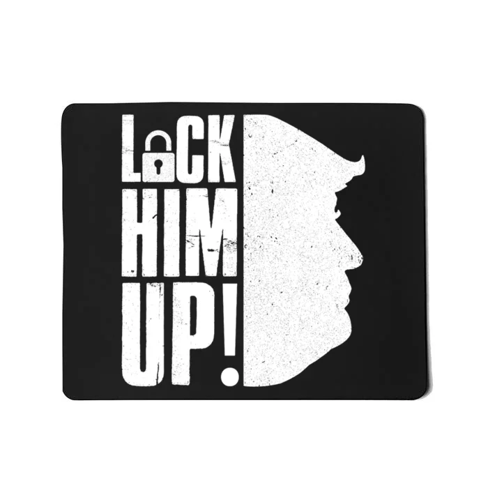 Lock Him Up Democrat Anti Trump Impeach 45 Resist Resign Mousepad