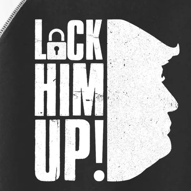 Lock Him Up Democrat Anti Trump Impeach 45 Resist Resign Toddler Fine Jersey T-Shirt