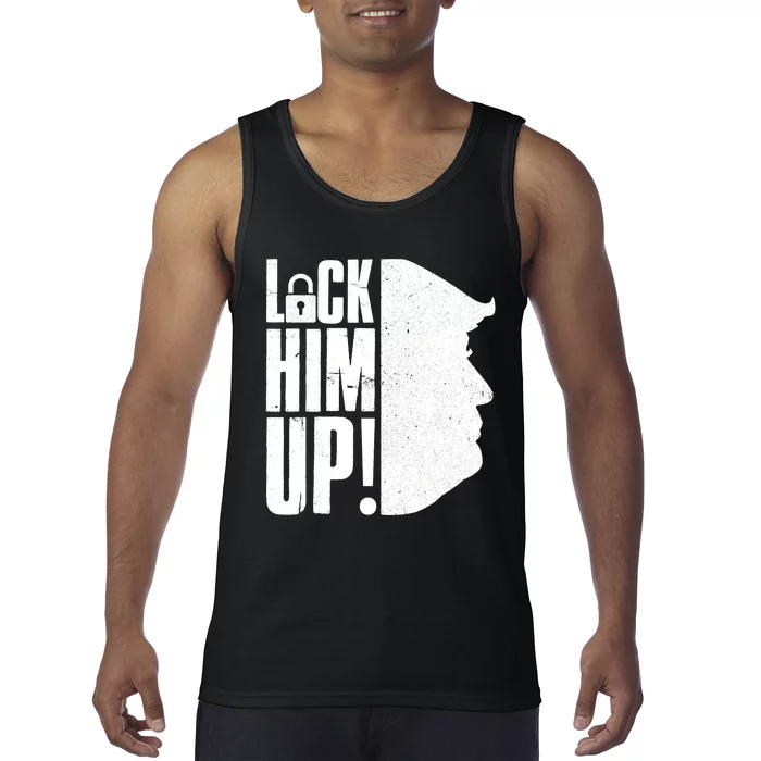 Lock Him Up Democrat Anti Trump Impeach 45 Resist Resign Tank Top