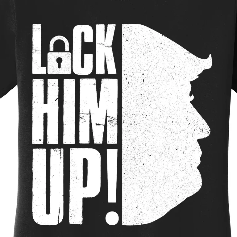 Lock Him Up Democrat Anti Trump Impeach 45 Resist Resign Women's T-Shirt