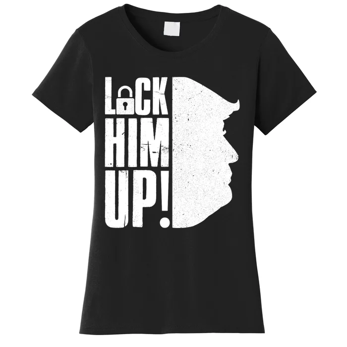 Lock Him Up Democrat Anti Trump Impeach 45 Resist Resign Women's T-Shirt