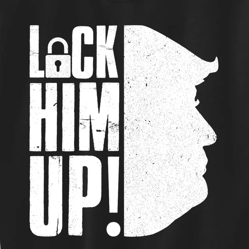 Lock Him Up Democrat Anti Trump Impeach 45 Resist Resign Kids Sweatshirt