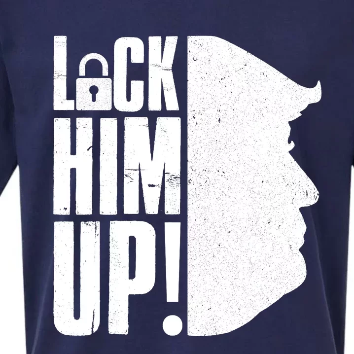 Lock Him Up Democrat Anti Trump Impeach 45 Resist Resign Sueded Cloud Jersey T-Shirt