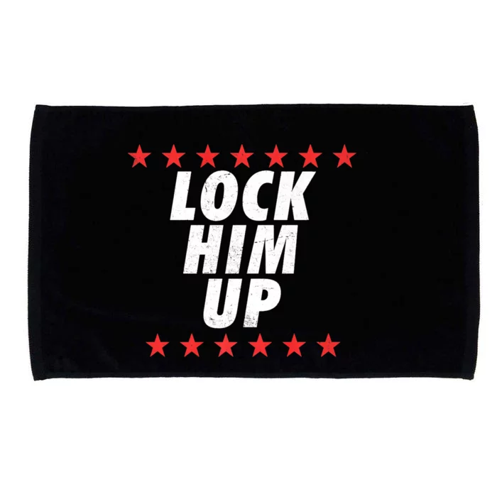 Lock Him Up Anti Trump Protest Microfiber Hand Towel