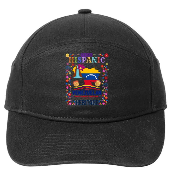 Latin Heritage Venezuelan Flag Outfit Idea Venezuela 7-Panel Snapback Hat