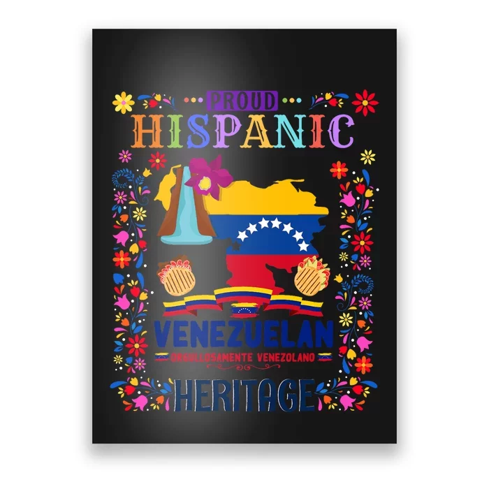 Latin Heritage Venezuelan Flag Outfit Idea Venezuela Poster