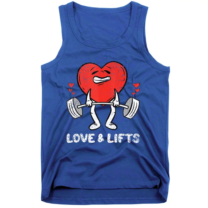 Lifting Heart Valentines Day Love Fitness Gym Workout Tank Top