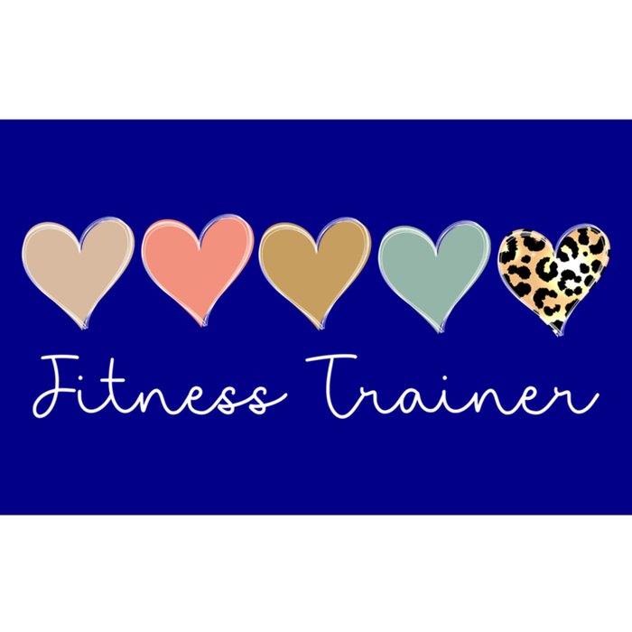 Leopard Hearts Valentine's Day For Team Fitness Trainer Meaningful Gift Bumper Sticker