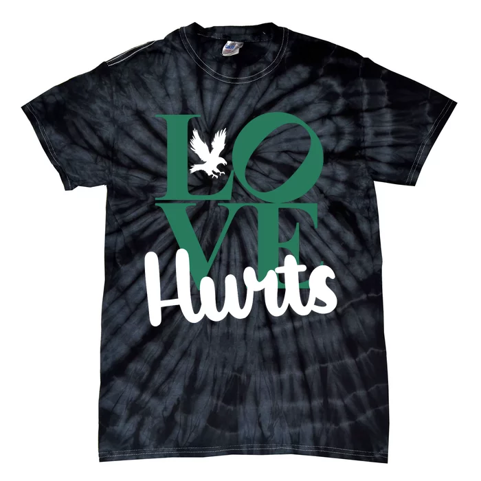 Love Hurts Vintage Philly Hurts So Good Eagles Fan Tie-Dye T-Shirt