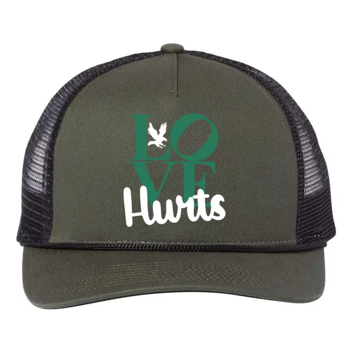 Love Hurts Vintage Philly Hurts So Good Eagles Fan Retro Rope Trucker Hat Cap