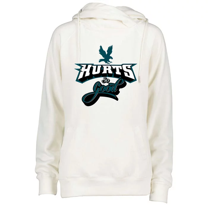 Love Hurts Eagles Fan Vintage Womens Funnel Neck Pullover Hood