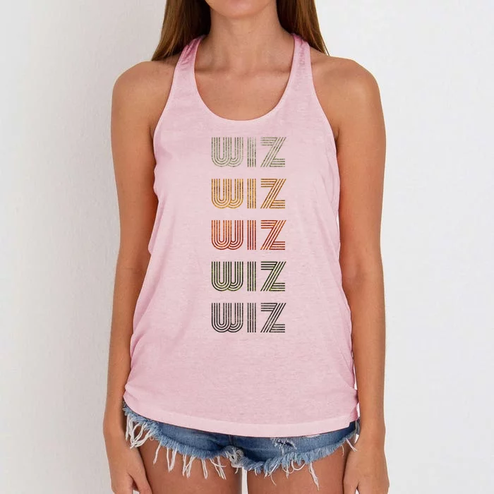 Love Heart Wiz Grunge Women's Knotted Racerback Tank