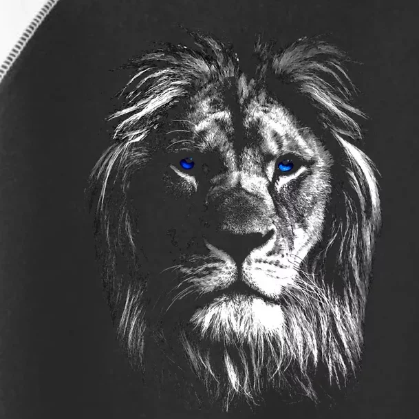 Lion Head With Blue Eyes For Lovers Lions King Of Animals Toddler Fine Jersey T-Shirt