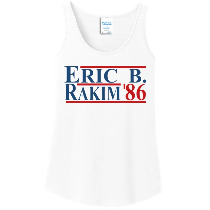 Laurence Holmes Wearing Eric B. Rakim 86 Ladies Essential Tank