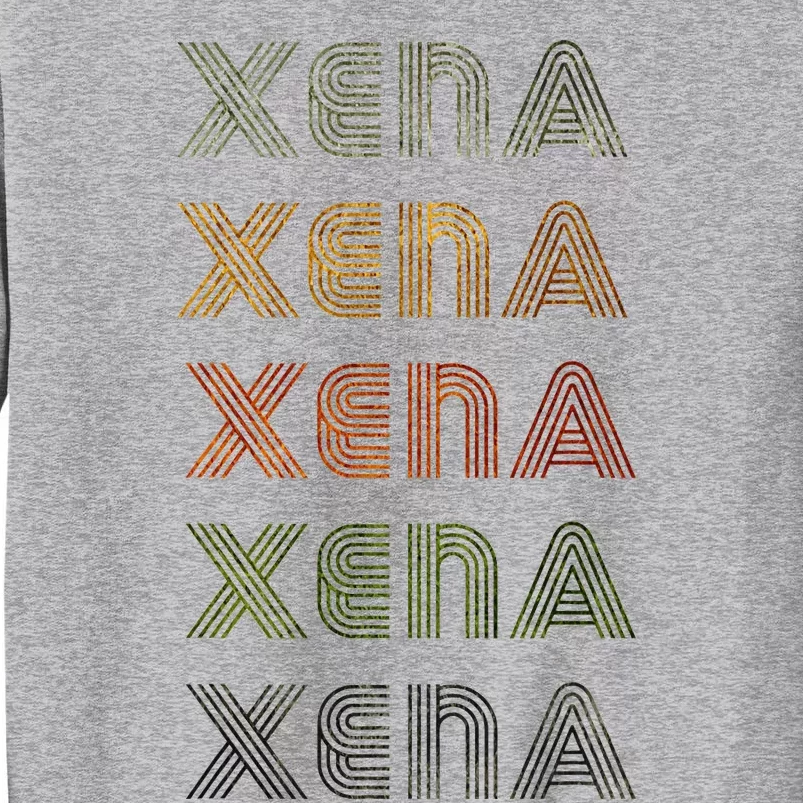 Love Heart Xena Grunge Tall Sweatshirt