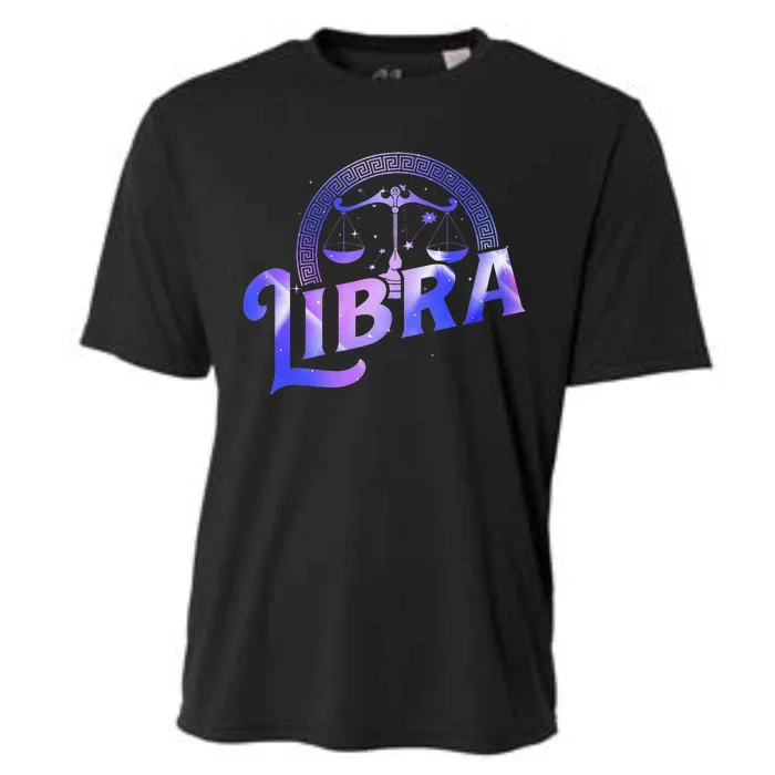 Libra Horoscope Zodiac Sign Astrology Symbol Cooling Performance Crew T-Shirt