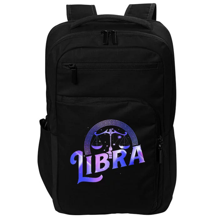 Libra Horoscope Zodiac Sign Astrology Symbol Impact Tech Backpack