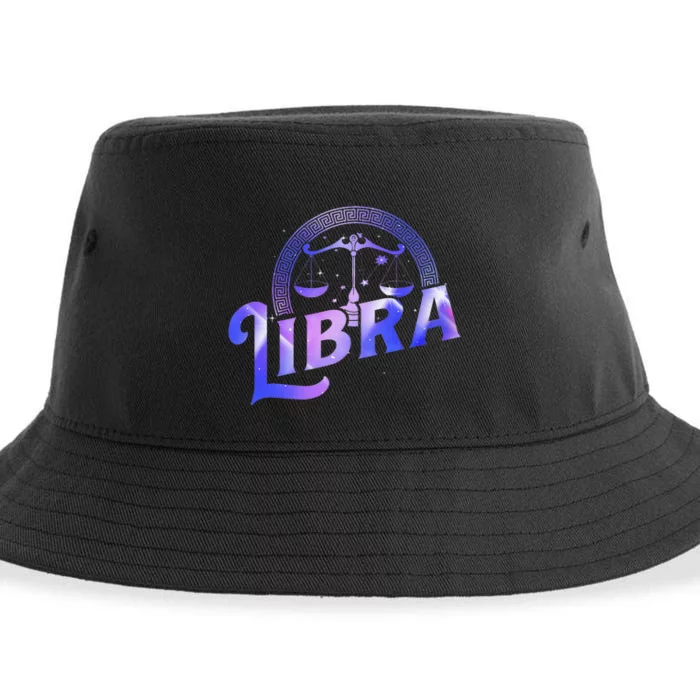 Libra Horoscope Zodiac Sign Astrology Symbol Sustainable Bucket Hat