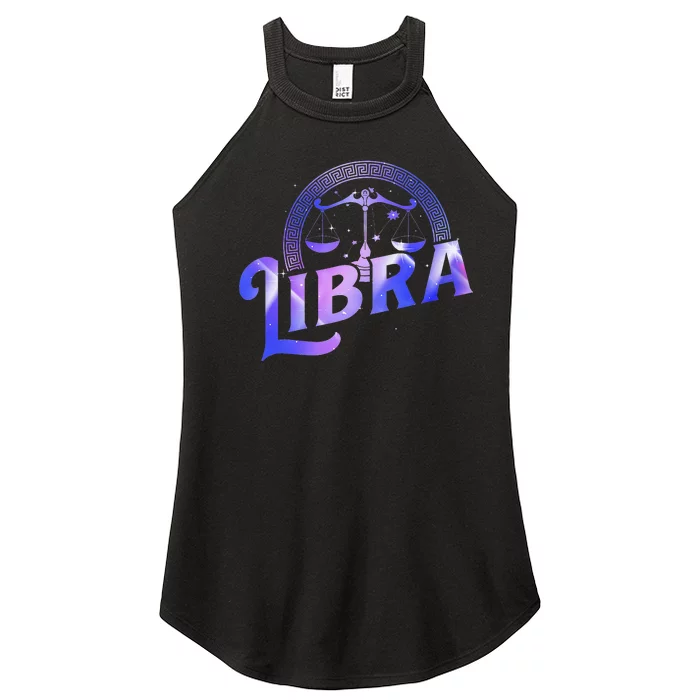 Libra Horoscope Zodiac Sign Astrology Symbol Women’s Perfect Tri Rocker Tank