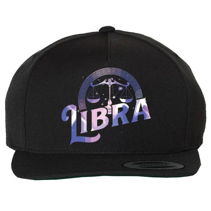 Libra Horoscope Zodiac Sign Astrology Symbol Wool Snapback Cap