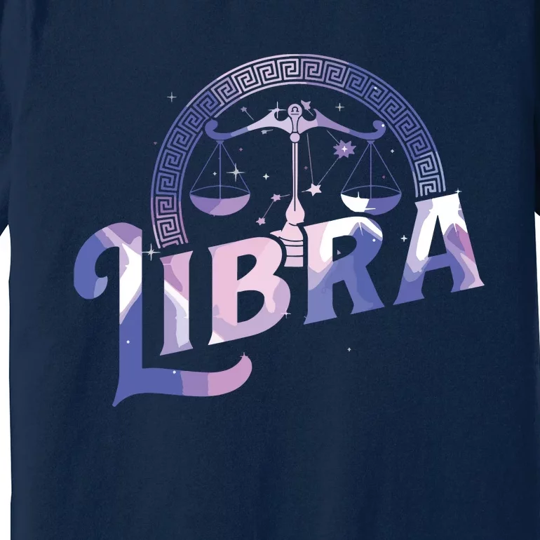 Libra Horoscope Zodiac Sign Astrology Symbol Premium T-Shirt