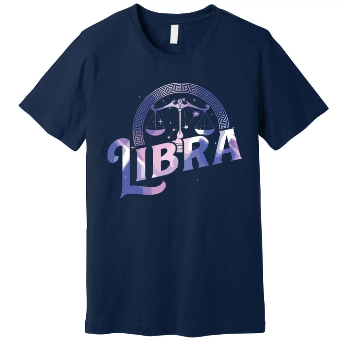 Libra Horoscope Zodiac Sign Astrology Symbol Premium T-Shirt