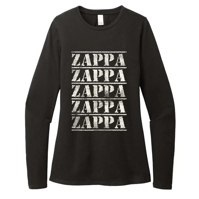 Love Heart Zappa Grunge Retro Vintage Style Black Zappa Womens CVC Long Sleeve Shirt