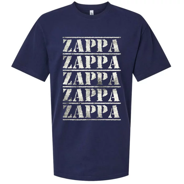 Love Heart Zappa Grunge Retro Vintage Style Black Zappa Sueded Cloud Jersey T-Shirt