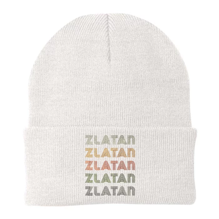 Love Heart Zlatan Grunge Vintage Style Black Zlatan Knit Cap Winter Beanie