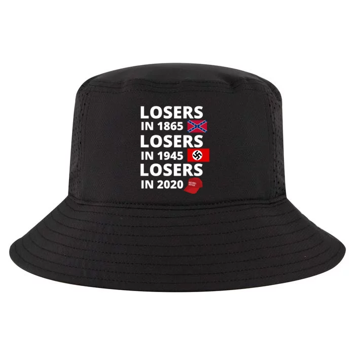 Losers In 1865, Losers In 1945, Losers In 2020 Funny Political Cool Comfort Performance Bucket Hat