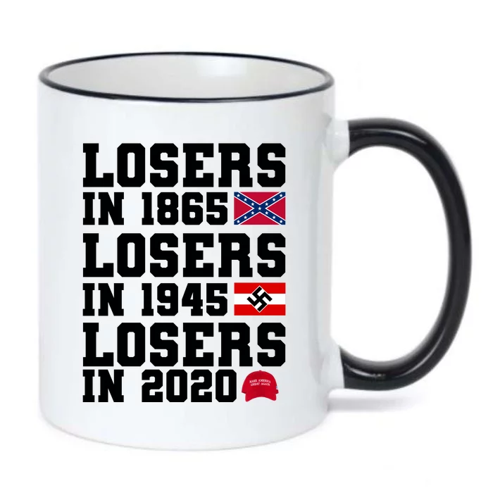 Losers In 1865 Losers In 1945 Losers In 2020 Black Color Changing Mug