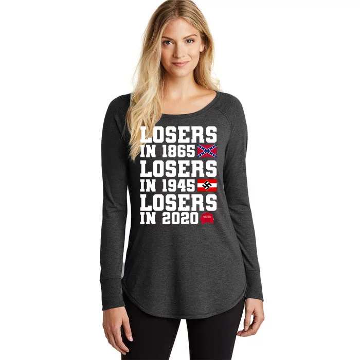 Losers In 1865 Losers In 1945 Losers In 2020 Women's Perfect Tri Tunic Long Sleeve Shirt