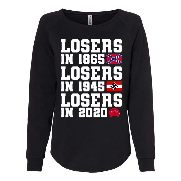 Losers In 1865 Losers In 1945 Losers In 2020 Womens California Wash Sweatshirt