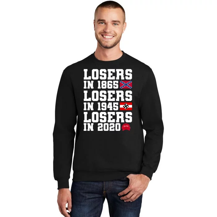 Losers In 1865 Losers In 1945 Losers In 2020 Tall Sweatshirt