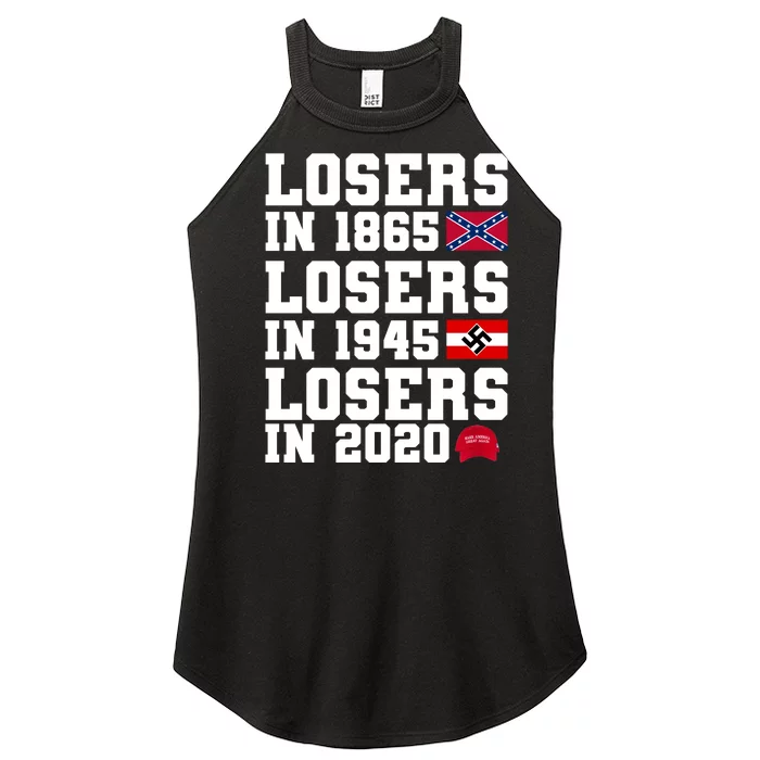 Losers In 1865 Losers In 1945 Losers In 2020 Women’s Perfect Tri Rocker Tank