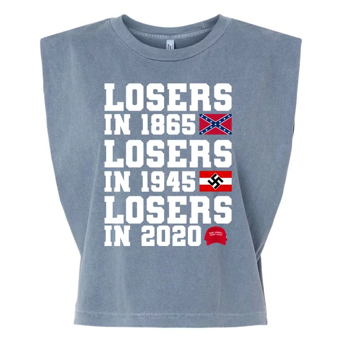 Losers In 1865 Losers In 1945 Losers In 2020 Garment-Dyed Women's Muscle Tee